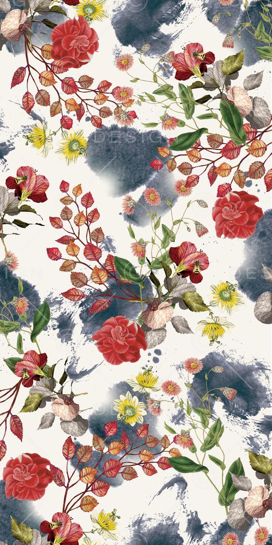 树枝印花华亿平台图片