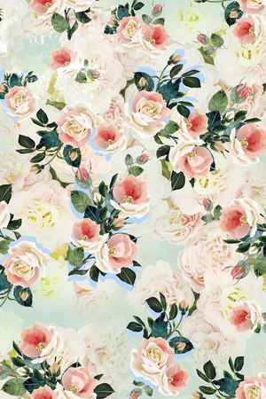 花卉印花华亿平台图片