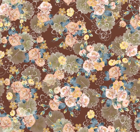 玫瑰花印花华亿平台图片