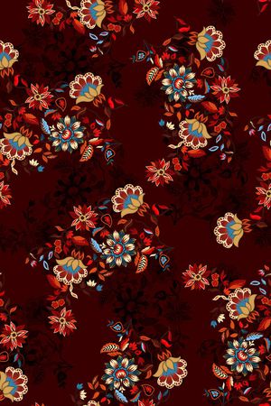 复古印花华亿平台图片