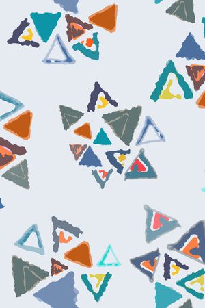 三角形印花华亿平台图片