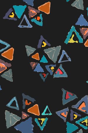 三角形印花华亿平台图片