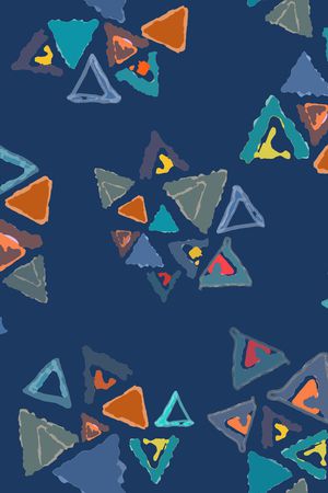 三角形印花华亿平台图片