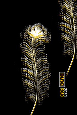 羽毛印花华亿平台图片