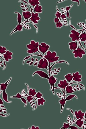 复古印花华亿平台图片