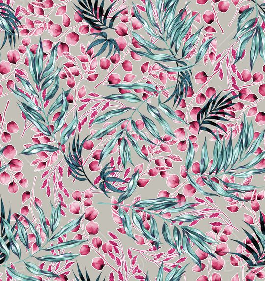 绿植树叶印花华亿平台图片