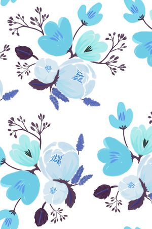 抽象花卉印花华亿平台图片