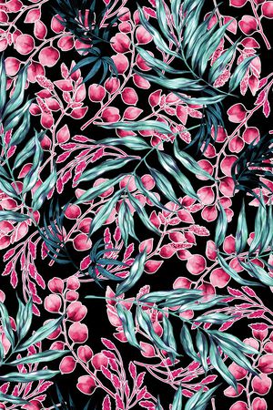 绿植树叶印花华亿平台图片