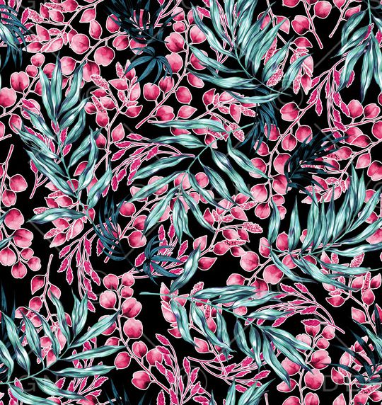 绿植树叶印花华亿平台图片