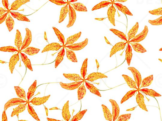 香蕉花卉印花华亿平台图片