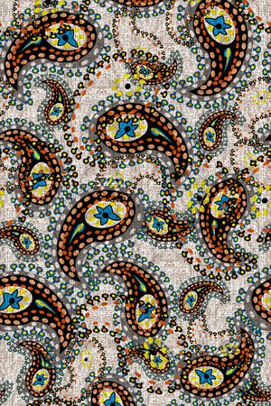 佩斯利印花华亿平台图片