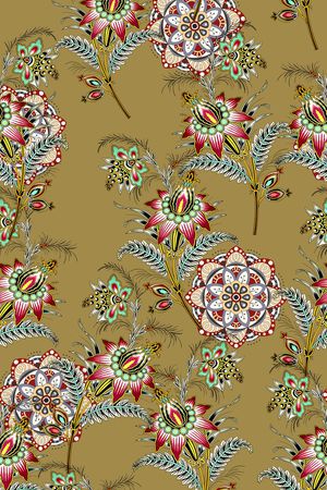 抽象花卉印花华亿平台图片