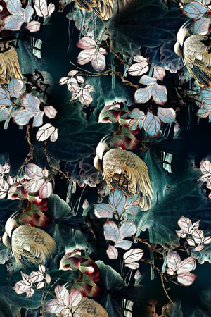 复古女装旗袍印花印花华亿平台图片