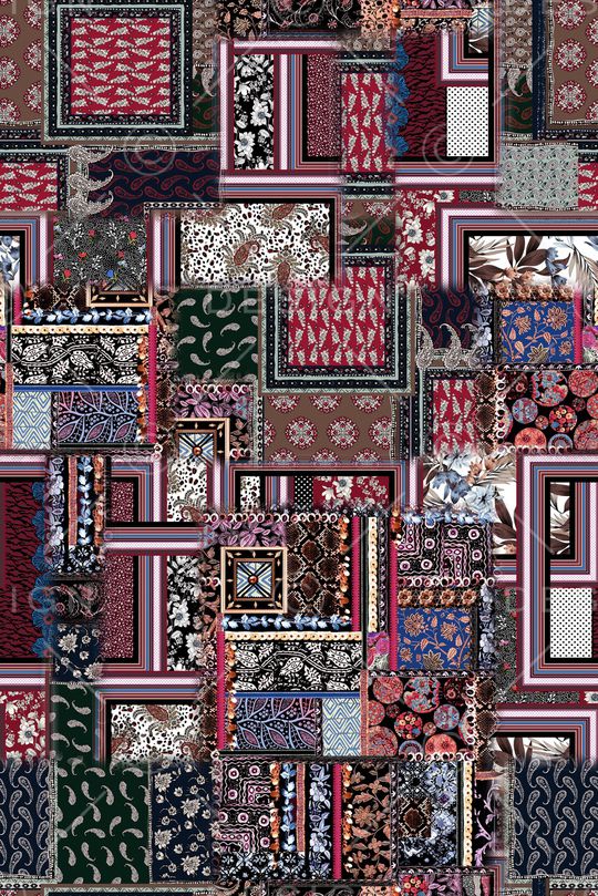 佩斯利印花华亿平台图片