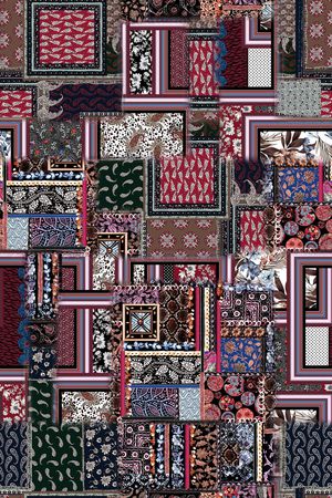 佩斯利印花华亿平台图片