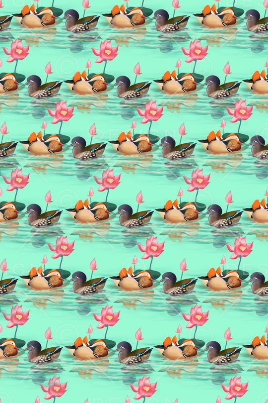 花鸟印花华亿平台图片