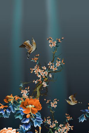 女装定位花印花华亿平台图片