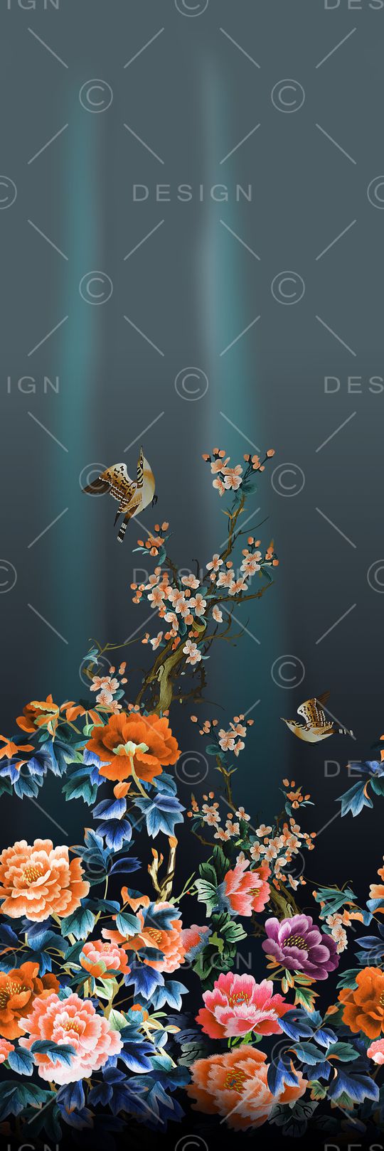 女装定位花印花华亿平台图片