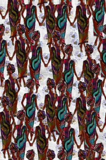 复古印花华亿平台图片