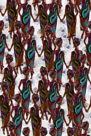 复古印花华亿平台图片