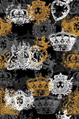 复古印花华亿平台图片