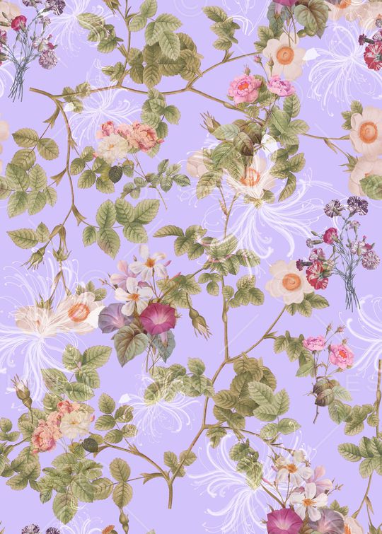 清爽底花卉印花华亿平台图片