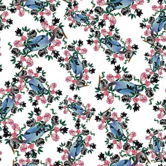 鸟印花华亿平台图片