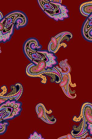 佩斯利印花华亿平台图片