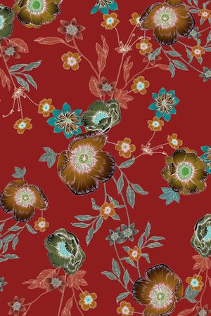 树枝印花华亿平台图片