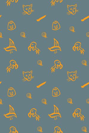 卡通动物印花华亿平台图片