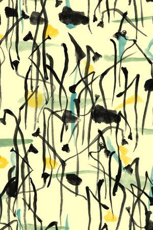 水墨风印花华亿平台图片