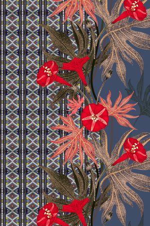 花卉印花华亿平台图片