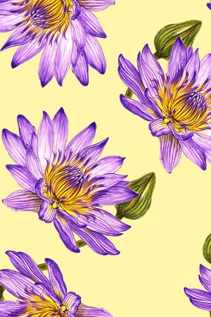 抽象花卉印花华亿平台图片