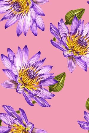 抽象花卉印花华亿平台图片