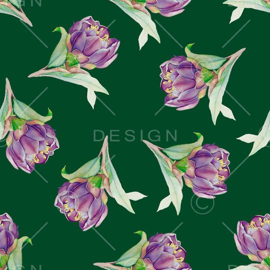 水彩花卉印花华亿平台图片