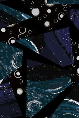 抽象花卉印花华亿平台图片