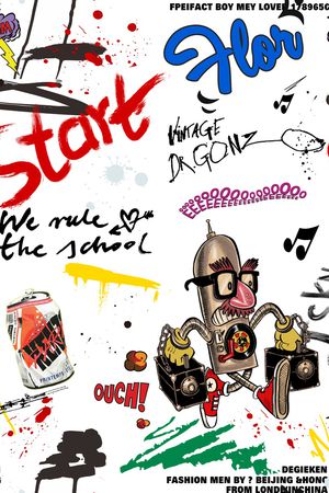 涂鸦印花华亿平台图片