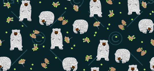 卡通动物印花华亿平台图片