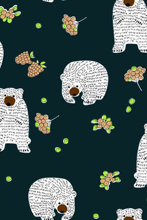 卡通动物印花华亿平台图片