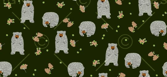 卡通动物印花华亿平台图片