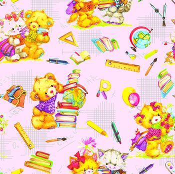 卡通动物印花华亿平台图片