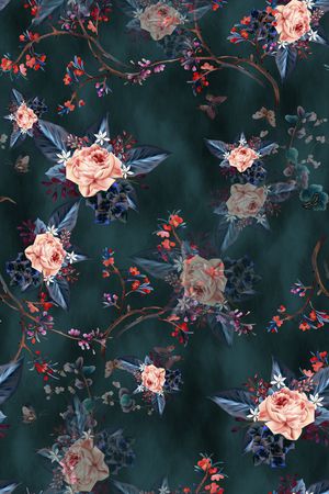 复古印花华亿平台图片