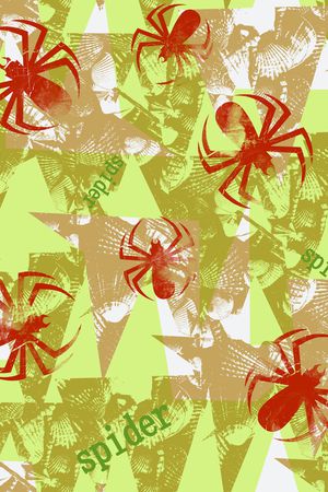 蜘蛛印花华亿平台图片