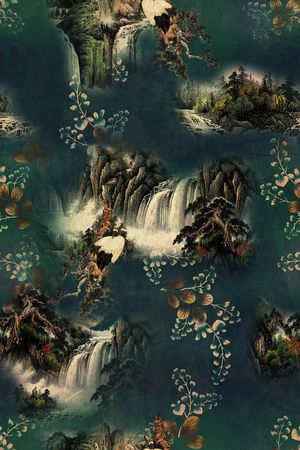 旗袍印花华亿平台图片