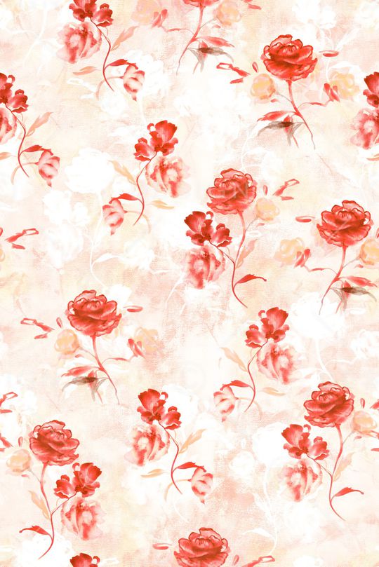 玫瑰花印花华亿平台图片