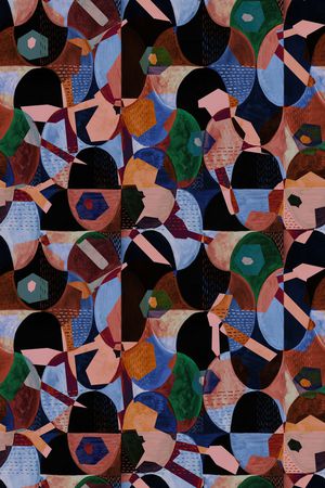 几何印花华亿平台图片