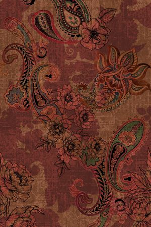 佩斯利印花华亿平台图片