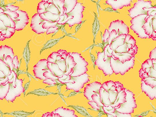 康乃馨印花华亿平台图片