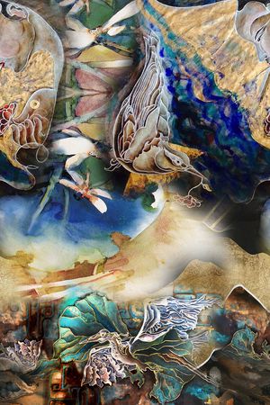 油画华亿平台印花华亿平台图片