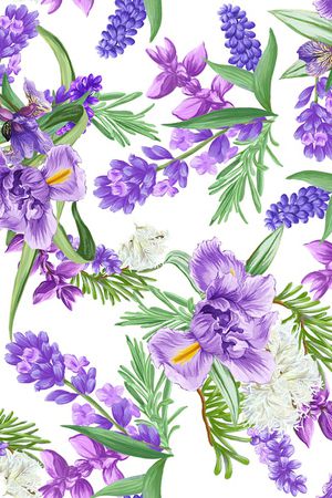 鸢尾花印花华亿平台图片